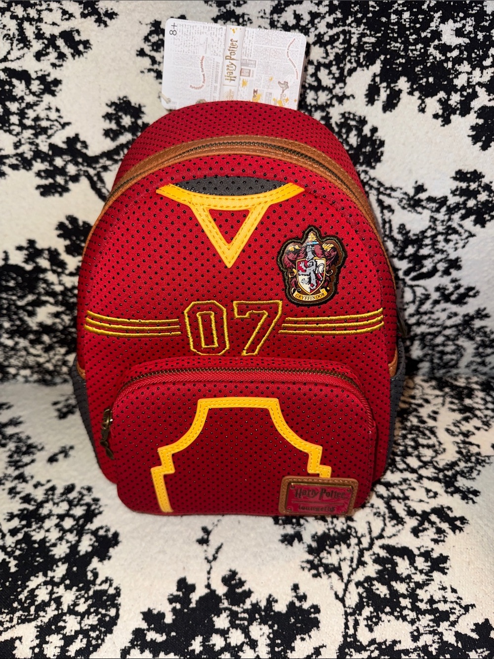 NWT Loungefly Red and Gold Gryffindor 07 Mini Backpack